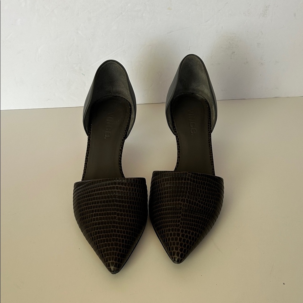 Vince Black Textured heels